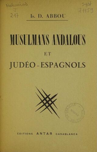 Musulmans andalous et judéo-espagnols